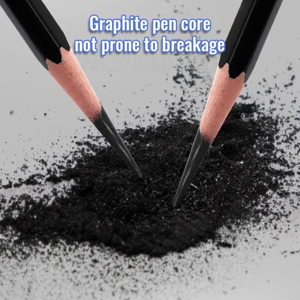 Sketching Charcoal Set - Grafiet Gemengd Schetspotlood Kunstbenodigdheden Zwarte Houtskoolpotloden