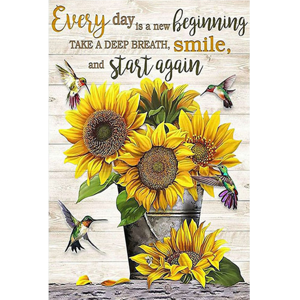 Art Craft Adult - Een zonnebloem diamant schilderij set, DIY