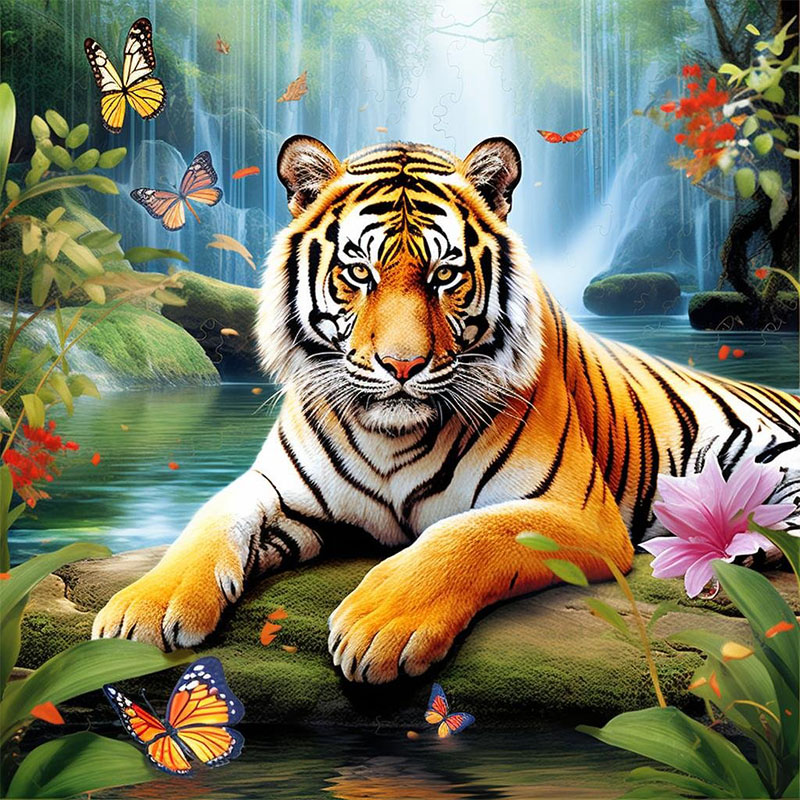Art Craft Adult - 1 set Tiger King Diamond Painting