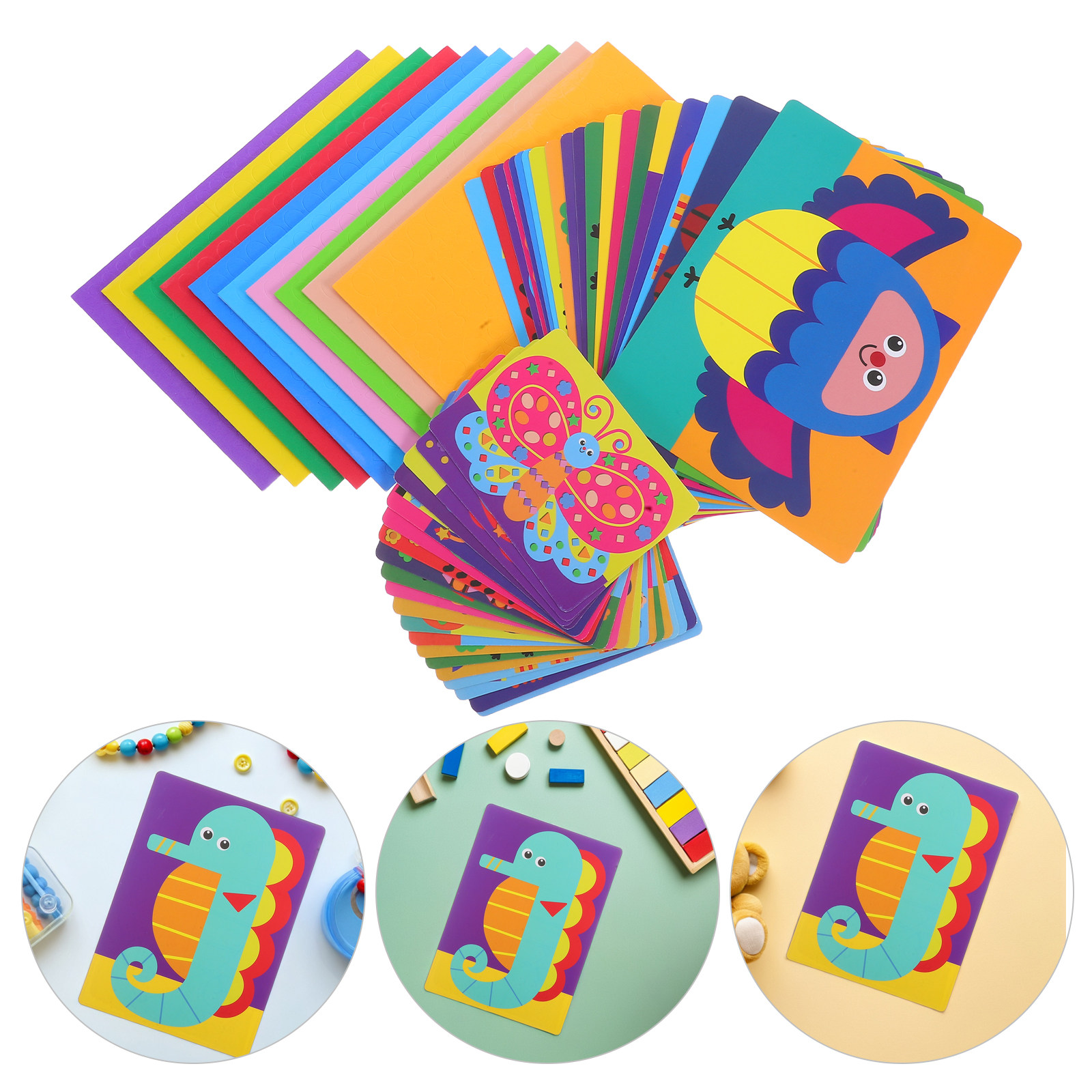 Art Craft Activities For Preschoolers - 1Set 3D Eva Stickerpuzzel Creatieve Kleuterschool