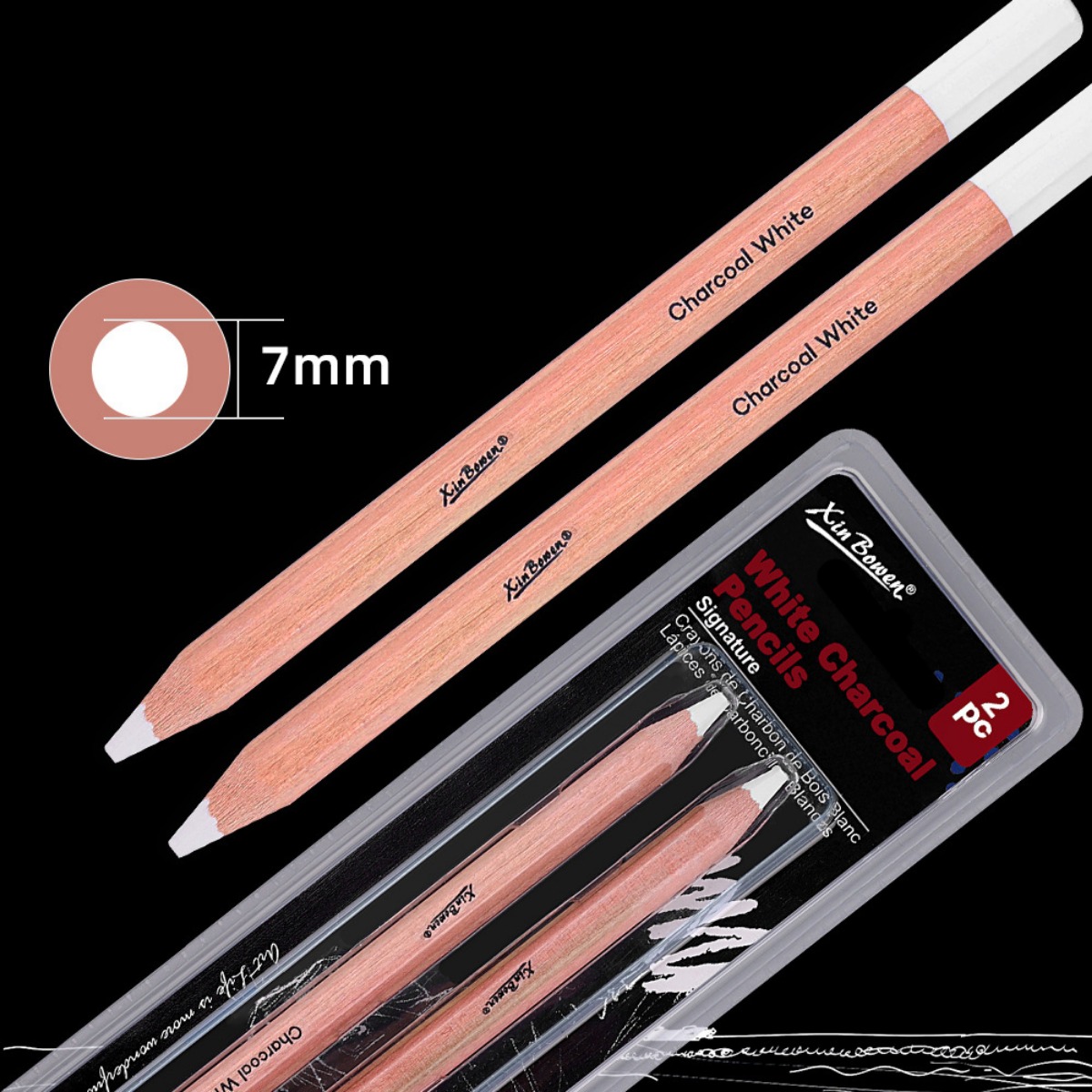 Sketching Charcoal Set - 2 stks/set Dikke Schetsen Witte Houtskool