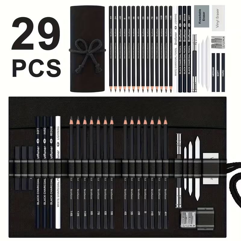 Sketching Charcoal Set - Brutfuner 18/29 Pro professionele kunstenaar schets-
