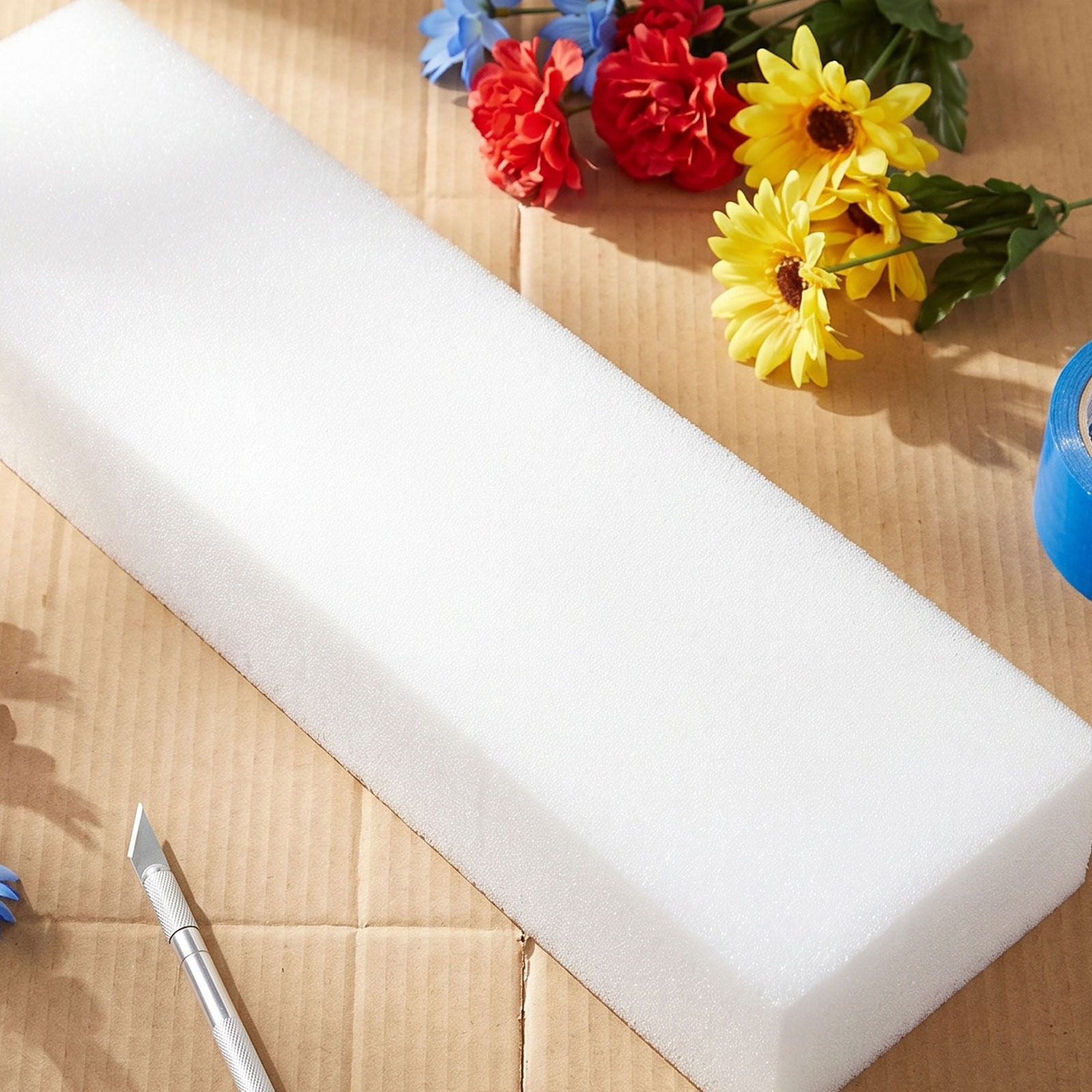 Art Craft Flower - 4 stuks bloemschuimblokken voor ambachten, fijne