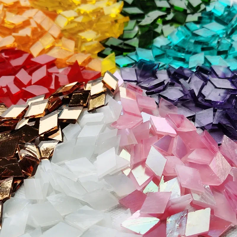 Art Craft Hobbies - 200g diamantvorm mozaïektegels meerkleurig mozaïekstuk DIY
