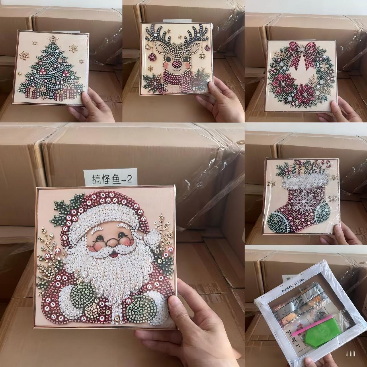 Art Craft Kits For Adults - Kerst Parel Diamant Schilderkunst Set met