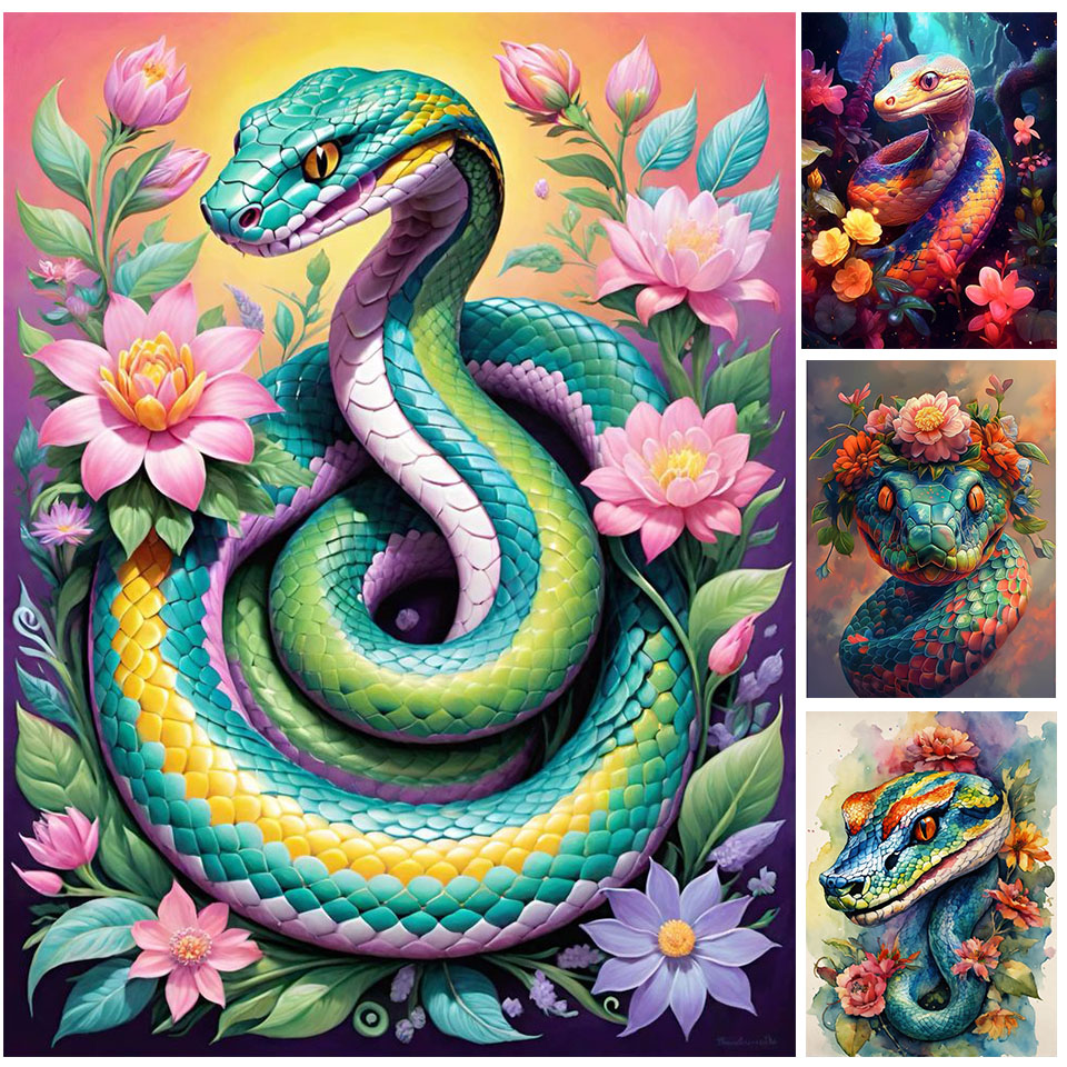 Art Craft Hobbies - Dier Diamant Kunst Schilderij Slang Volledig