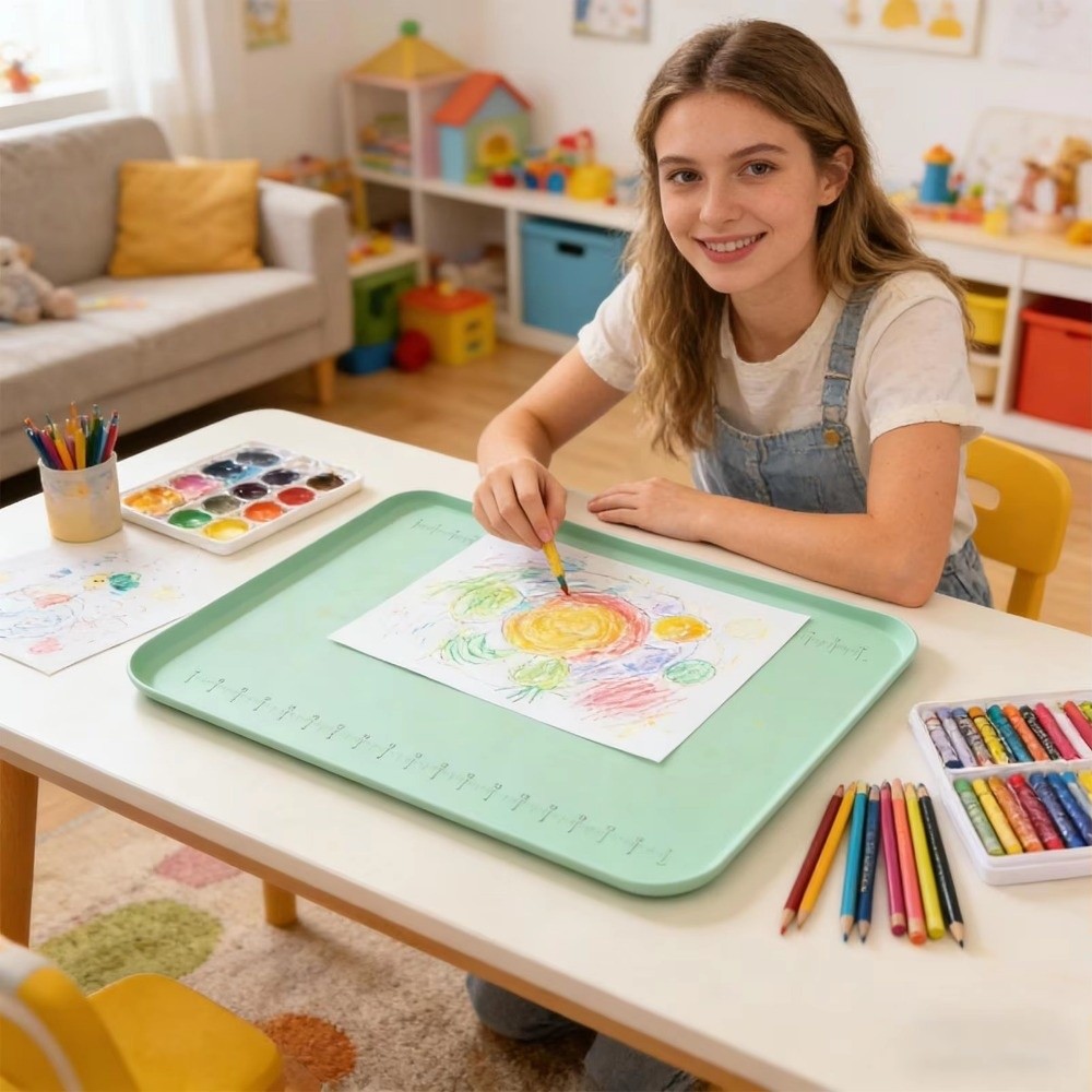 Art Craft Clay - Draagbare siliconen schildermat Grote lekvrije doe-het-zelf-knutselbak