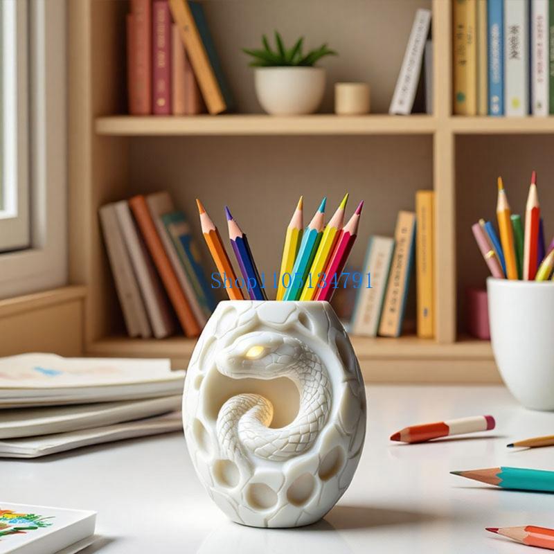 Art Craft Decoration Ideas - 98 creatief slangenpatroon siliconen plantenschotvorm mal