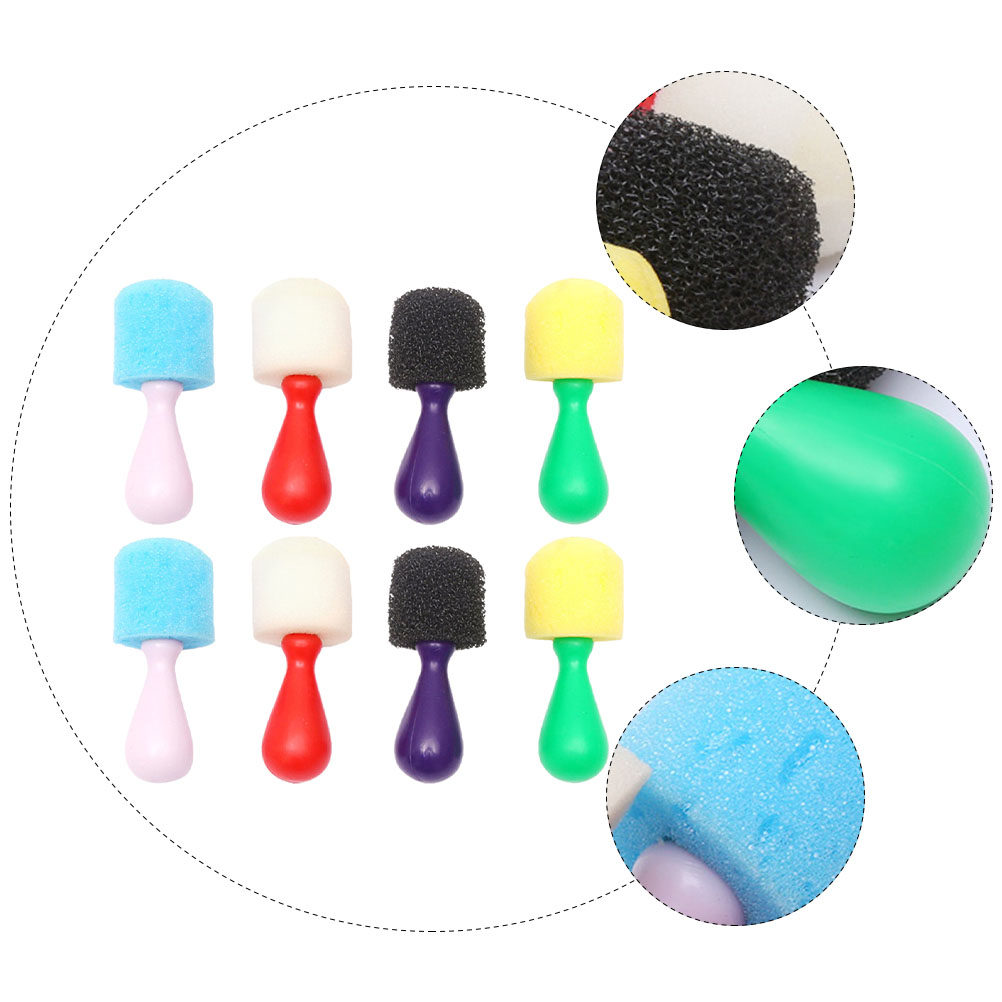 8-delige bolvormige sponsverfk - Art Craft Activities For Preschoolers recensie en prijs