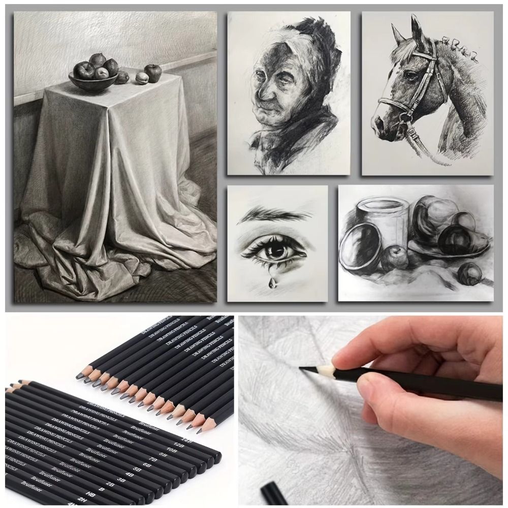 Puntenslijper, Gum Tekenset Po - Sketching Charcoal Set recensie en prijs