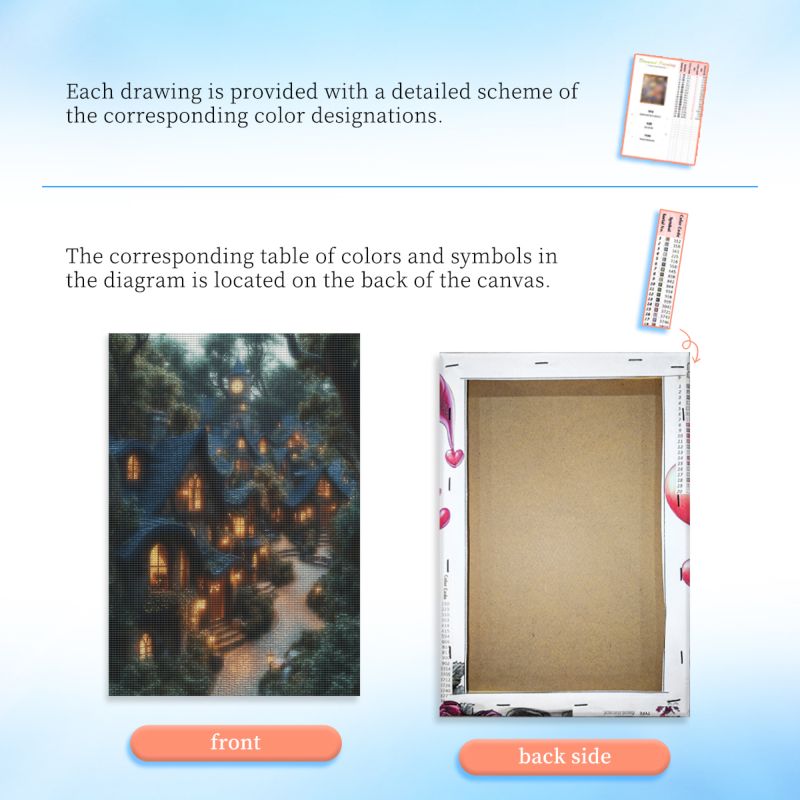 RUOPOTY ingelijst huis 5d diam - Art Craft Kits For Adults recensie en prijs