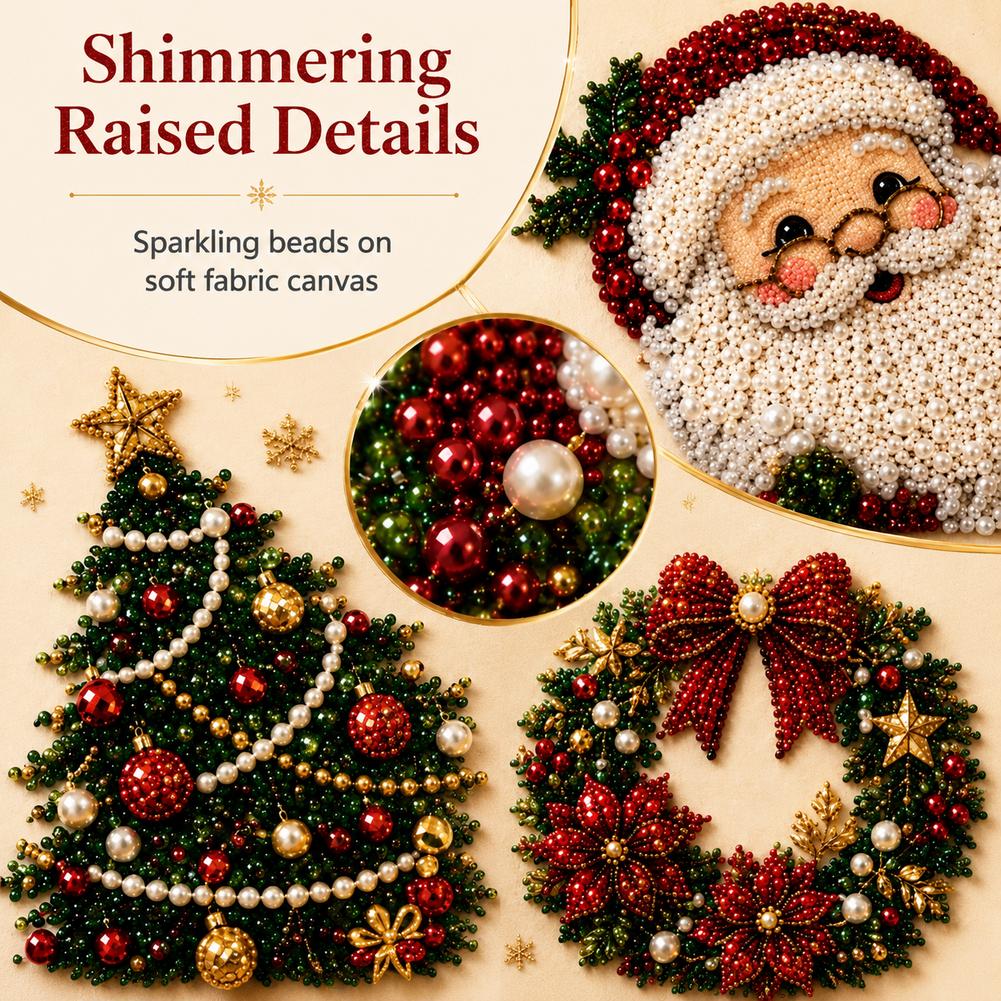 Kerstmis Kerstman Parel Kunst  - Art Craft Adult recensie en prijs