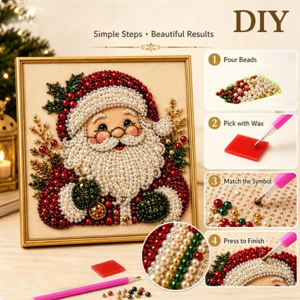 Kerstmis Kerstman Parel Kunst  - Art Craft Adult recensie en prijs