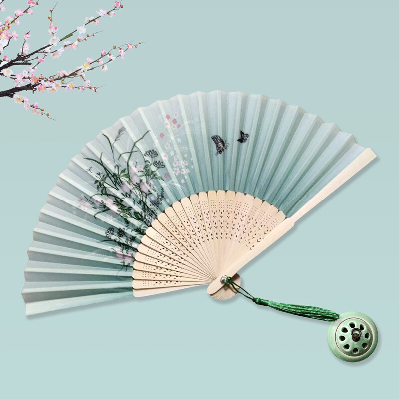 Chinese Zijde Vouwventilator V - Art Craft Video recensie en prijs