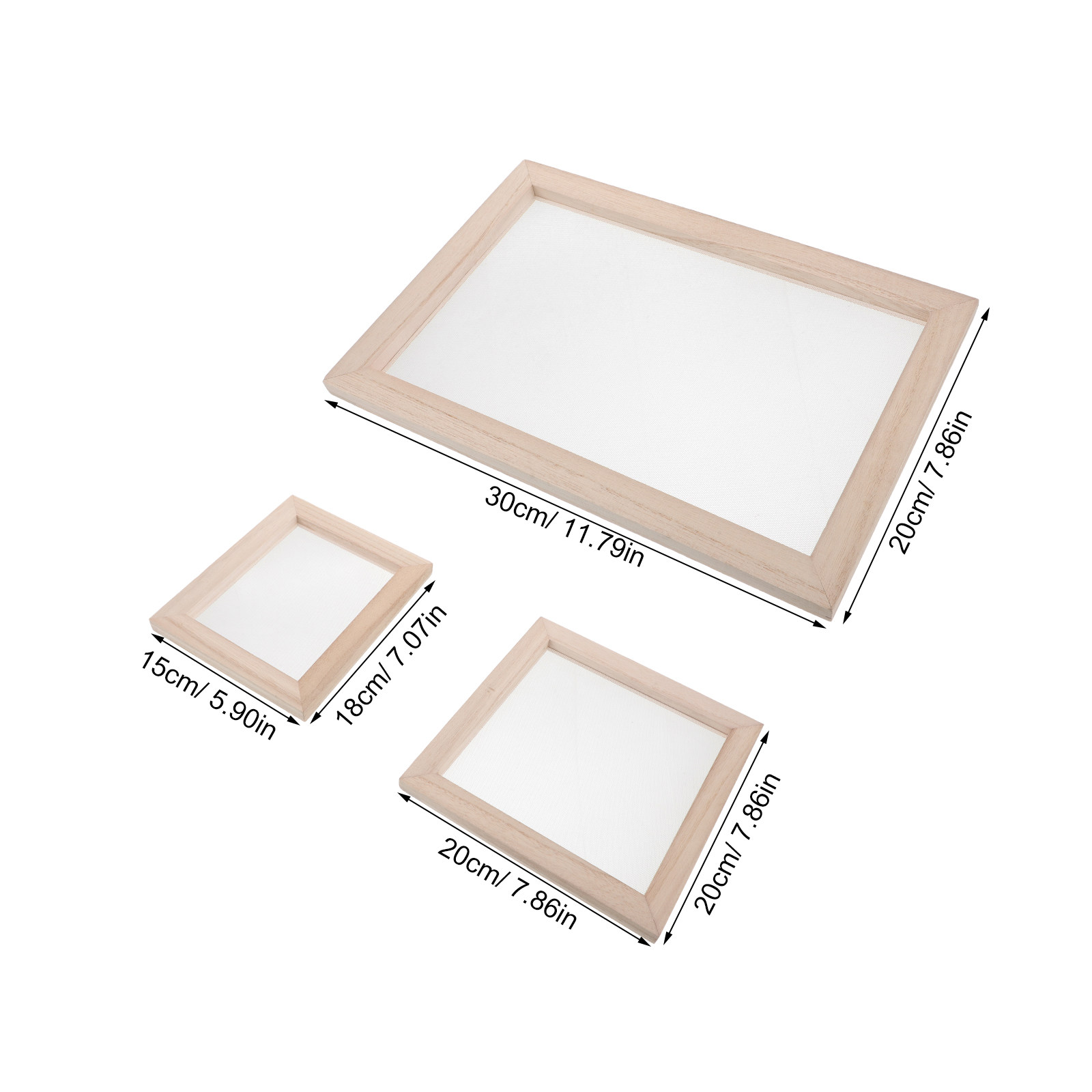 3-delige houten papiermaakfram - Art Craft Flower recensie en prijs