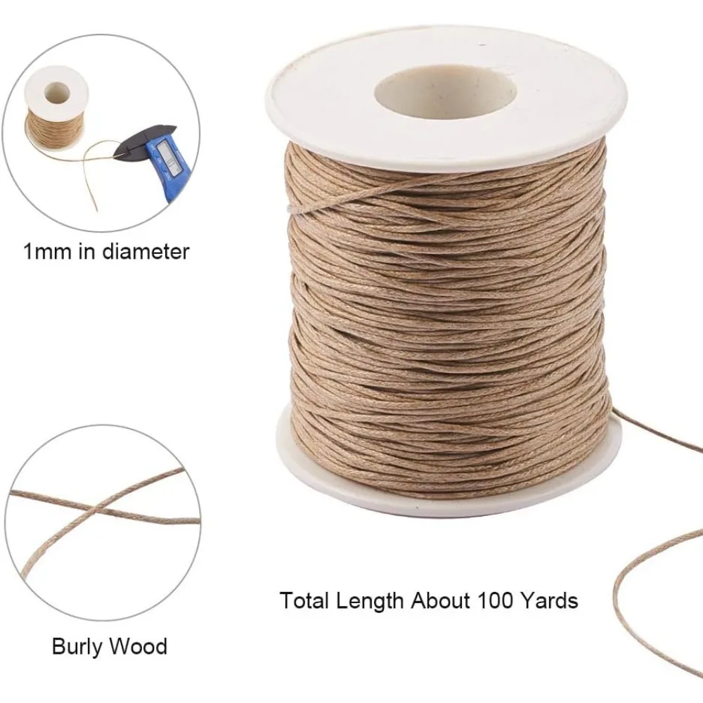 100 yards gewaxt koord katoen, - Macrame Cord Cotton recensie en prijs
