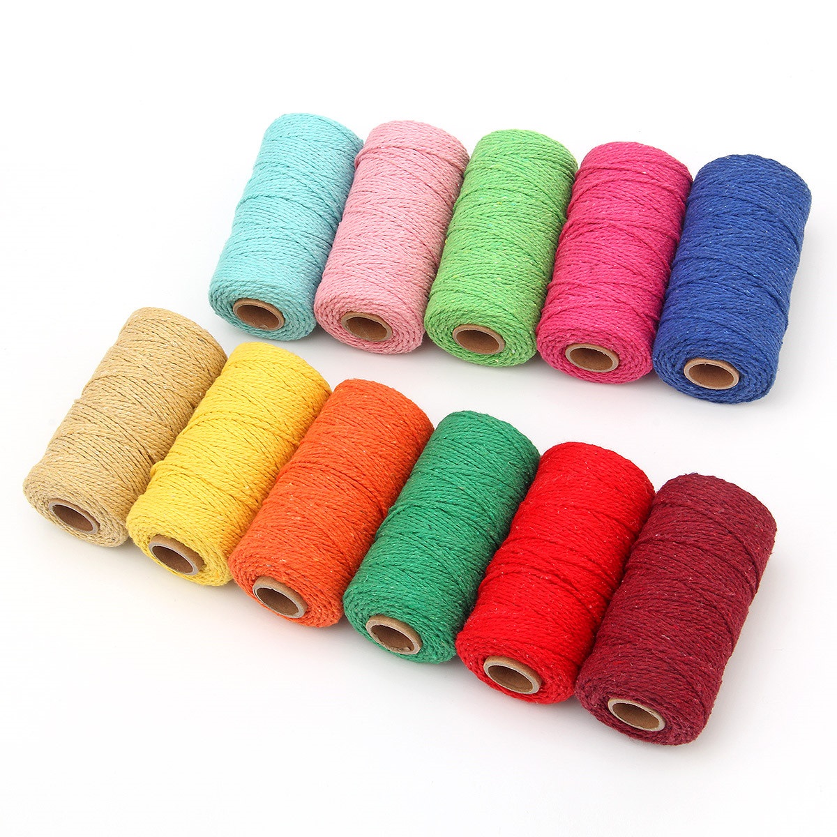 2mm touw gedraaid koord 100m k - Macrame Cord Cotton recensie en prijs
