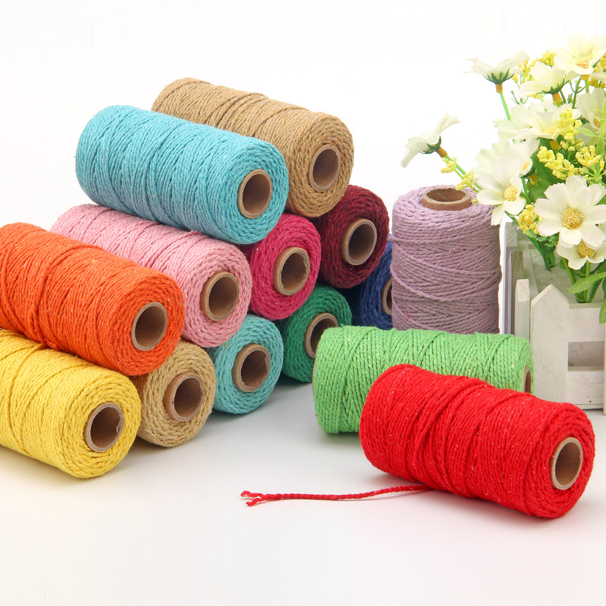 2mm touw gedraaid koord 100m k - Macrame Cord Cotton recensie en prijs