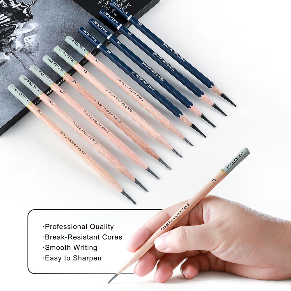 KALOUR 25/22pcs Schetspotlood  - Sketching Charcoal Set recensie en prijs