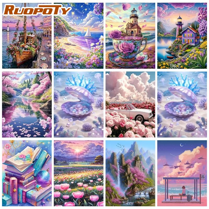 RUOPOTY Port Painting By Numbe - Art Craft Decoration Ideas recensie en prijs