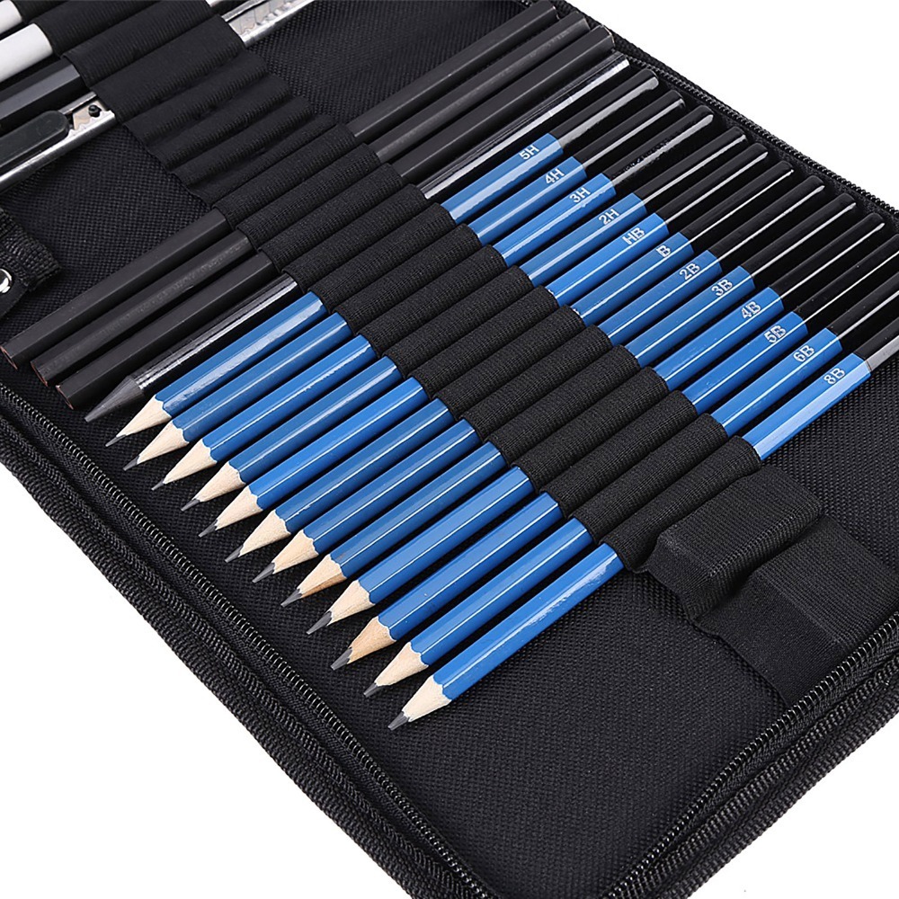 33-delige tekeningsset met opb - Sketching Charcoal Set recensie en prijs