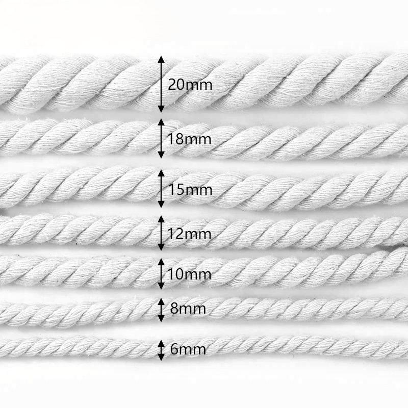 5-20mm Wit/Zwart Katoenen Koor - Macrame Cord Cotton recensie en prijs