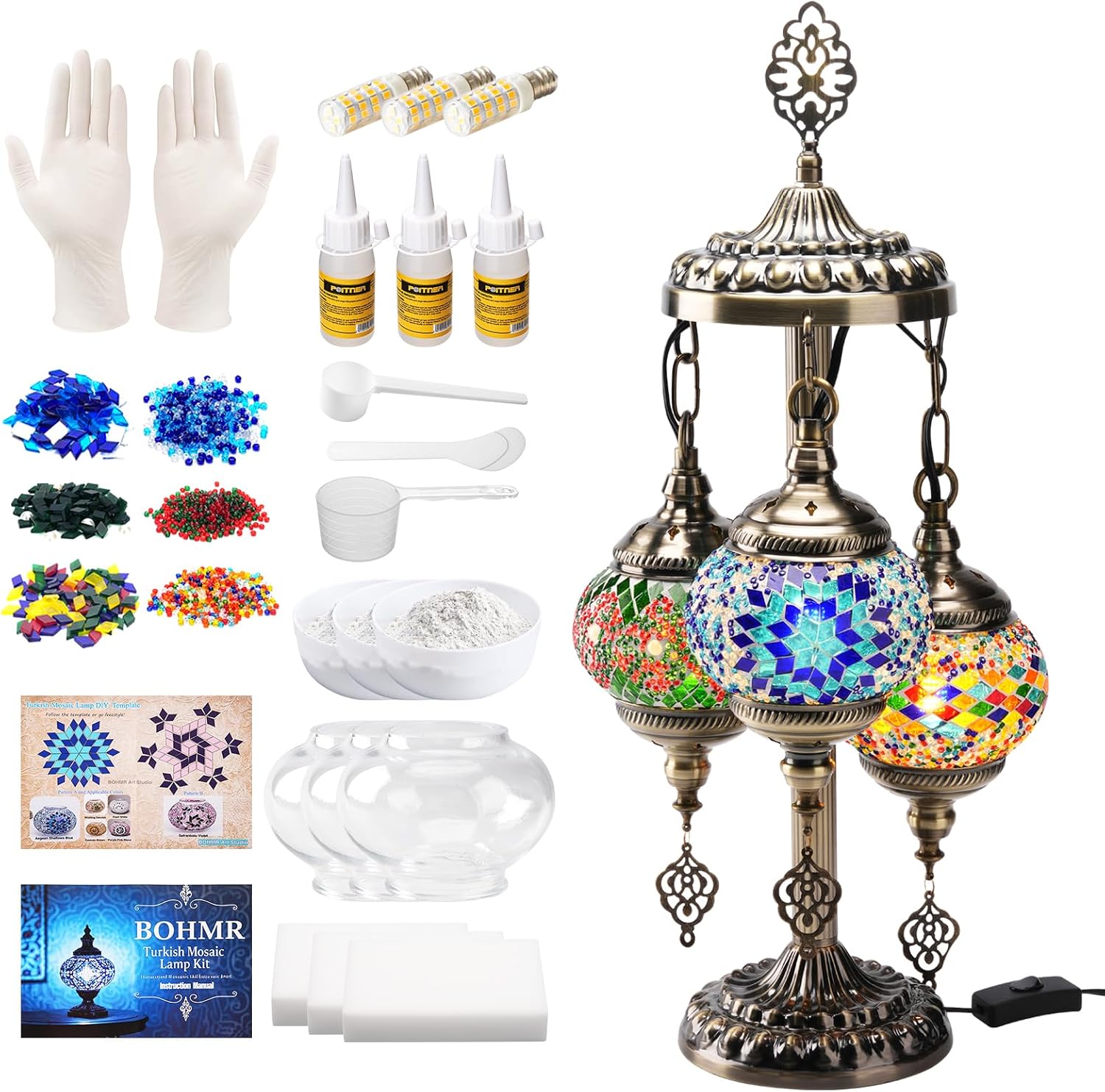 DIY 3-delige Turkse mozaïeklam - Art Craft Adult recensie en prijs