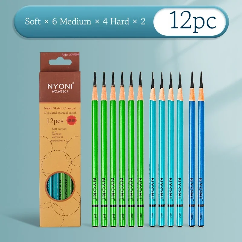 10/12 stuks professionele sche - Sketching Charcoal Set recensie en prijs
