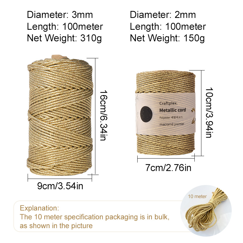 10/100m pakje kernomwikkeld ko - Macrame Cord Cotton recensie en prijs