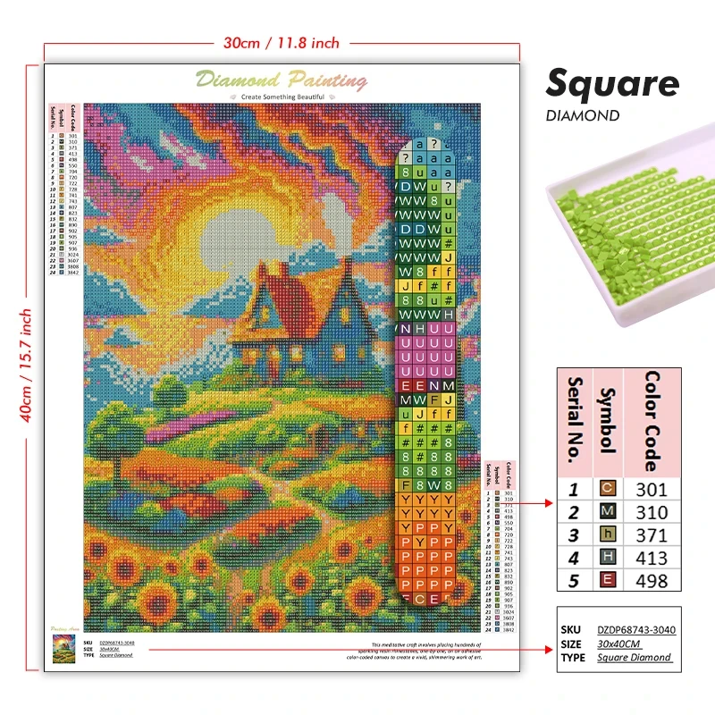 DIY 5D Diamant Schilderij, Day - Art Craft Hobbies recensie en prijs