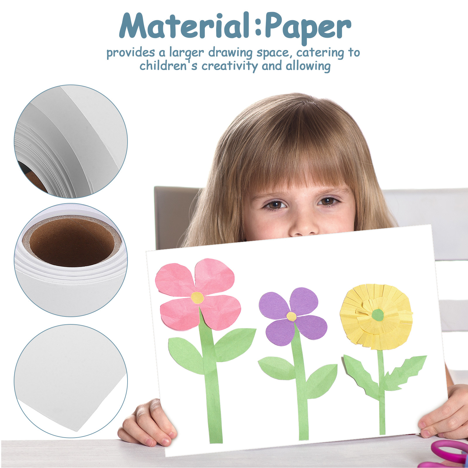 Extra lange witte papierrol vo - Art Craft Activities For Preschoolers recensie en prijs