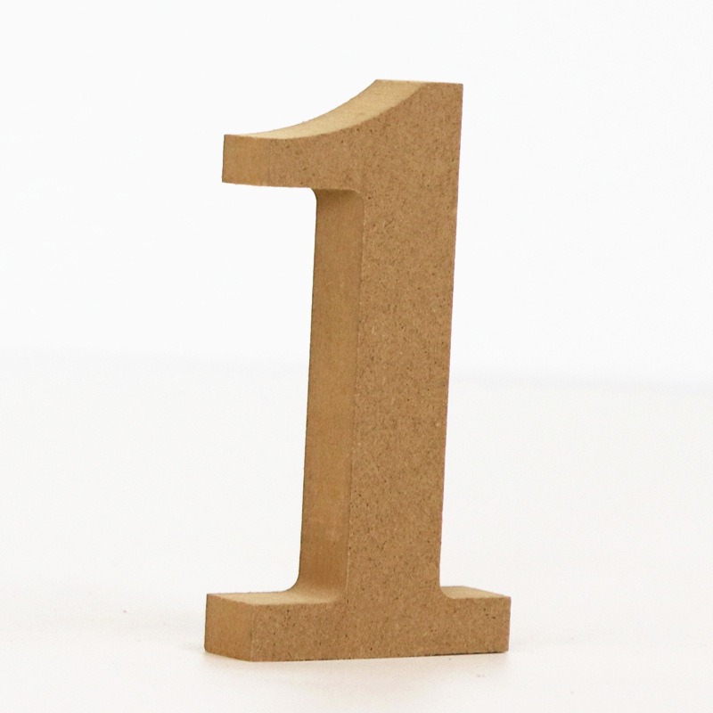 1 st 10 cm Hout Kleur Nummers  - Art Craft Number recensie en prijs